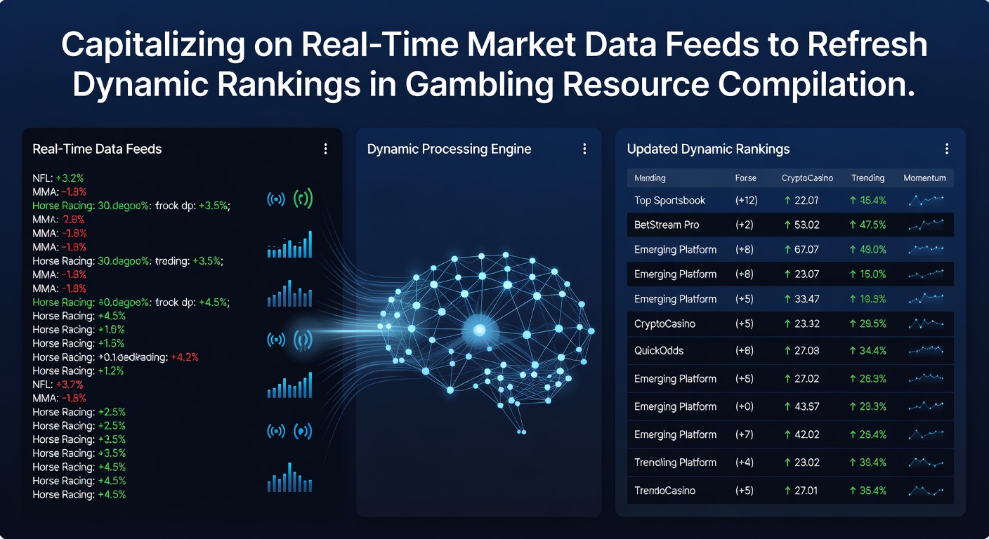 Analytics dashboard displaying refreshed dynamic rankings based on live market feeds