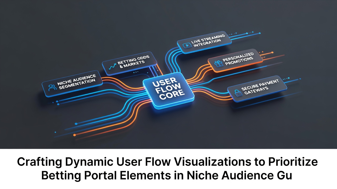 Interactive dashboard screenshot displaying prioritized betting elements overlaid on user journey maps