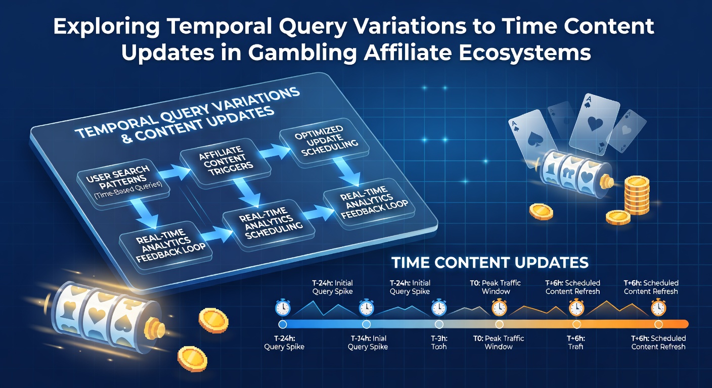 Graph showing search query volume fluctuations over months in gambling affiliate niches