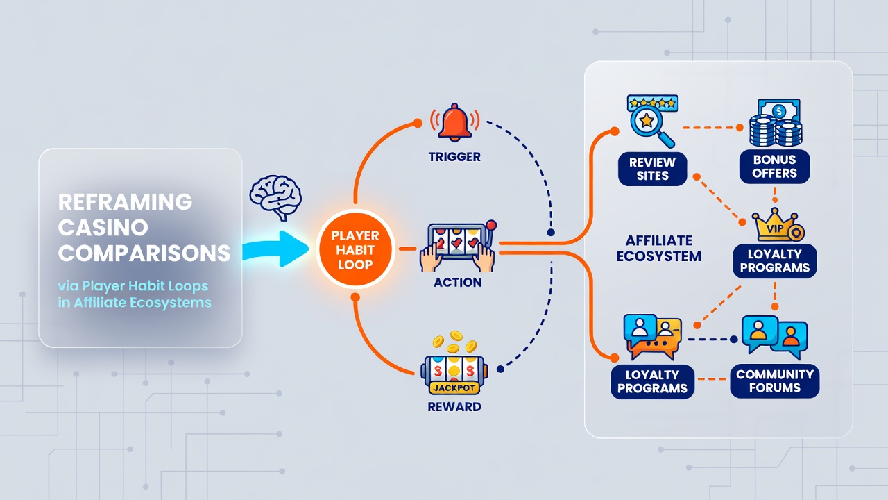 Diagram illustrating player habit loops integrated into casino affiliate comparison frameworks