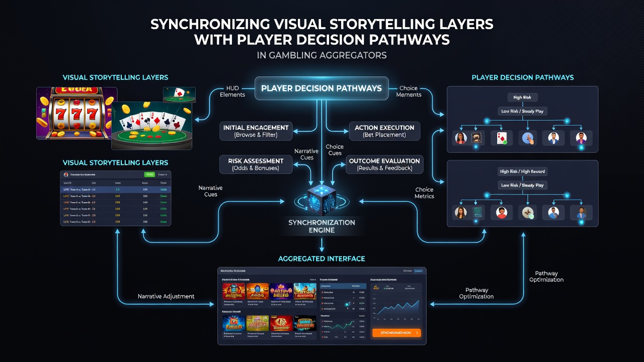 Flowchart illustrating real-time synchronization between player inputs and visual narrative updates